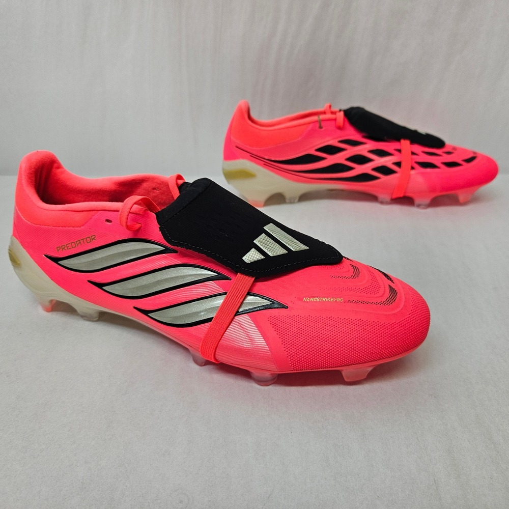 Adidas Predator Pro FT FG Soccer Cleats HQ0015 Solar Turbo Red Mens Size 12